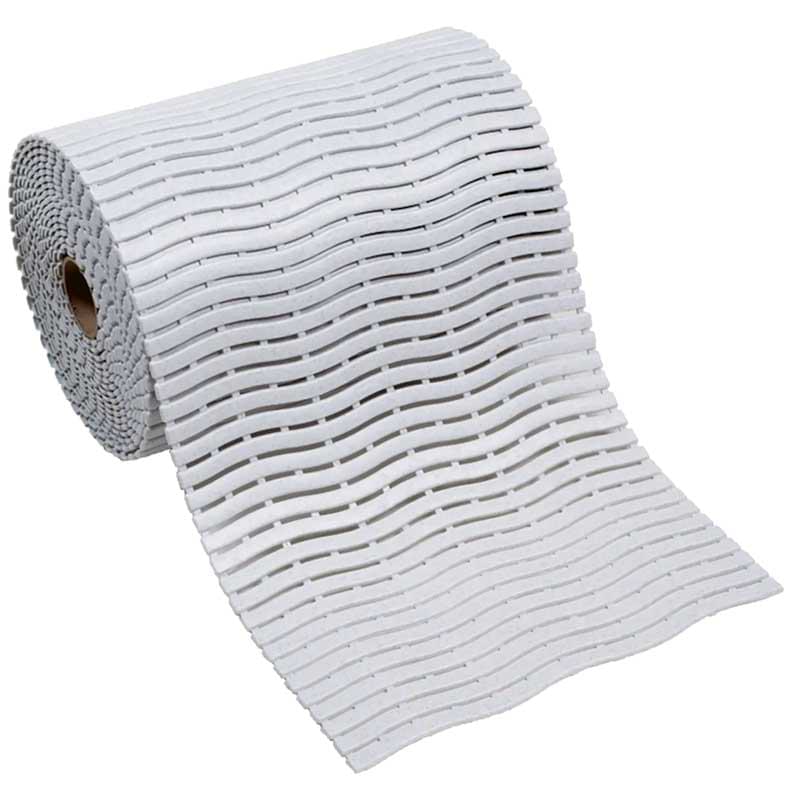 Caillebotis sanitaire Aqua - Rouleau 60 cm  X 15 m - Blanc moucheté