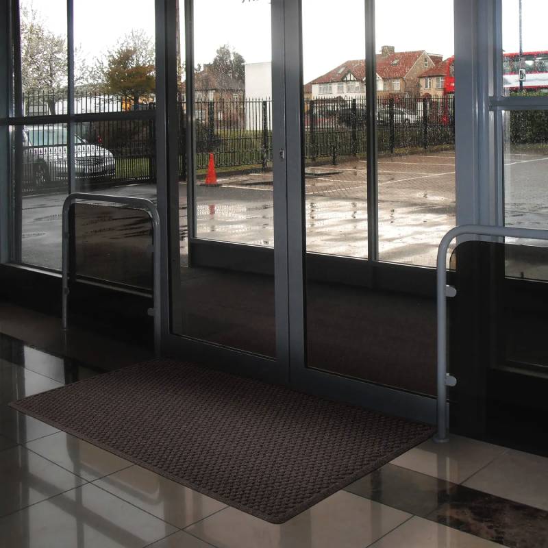Tapis entrée ultra-absorbant gris anthracite