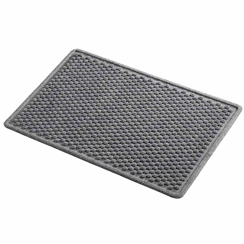Tapis entrée ultra-absorbant gris anthracite