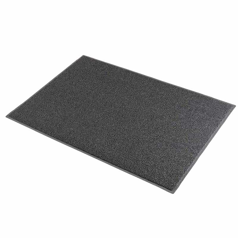 Tapis à boucles PVC - 120 X 180 cm - Gris anthracite