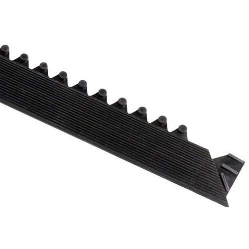 Bordure biseauté clipsable male - 5 X 91 cm - Noir