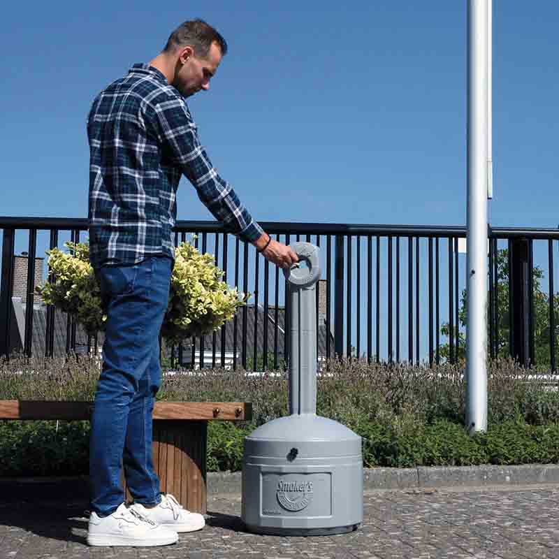 Cendrier anti-feu 15L - Noir