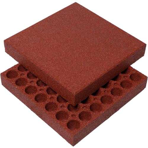 Dalle sol amortissante 50 X 50 cm - Ep. 60 mm