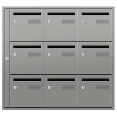 Bloc BAL Kraft - 3 colonnes X 3 cases (C9)