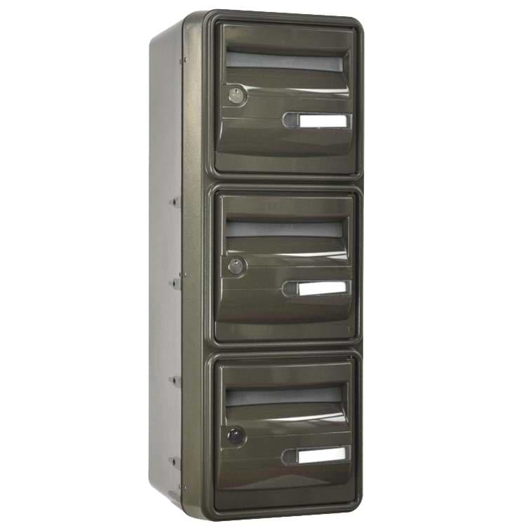 Bloc BAL Océan 2 colonnes X 3 cases (B6) - Gris brun