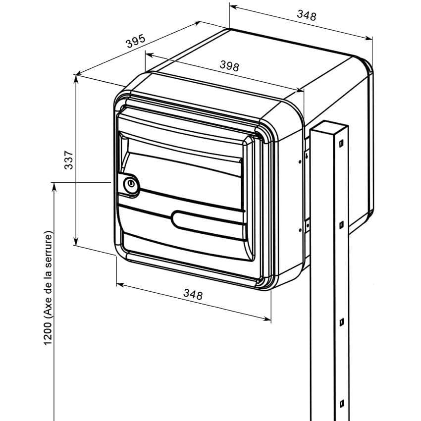 Boite aux lettres Océan - 2 Portes beige