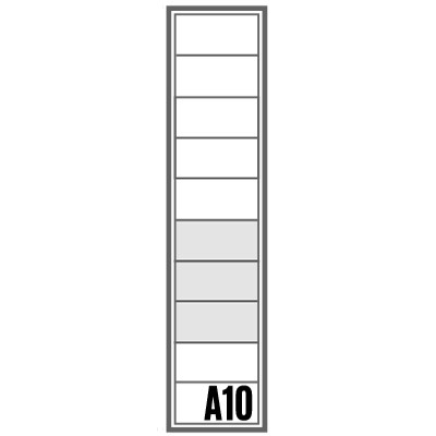 Bloc BAL Origami - 1 colonne X 10 cases (A10)