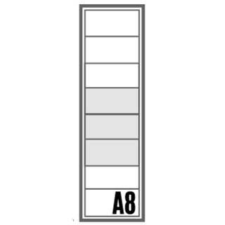 Bloc BAL Origami - 1 colonne X 8 cases (A8)
