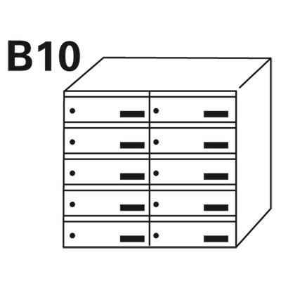 Bloc BAL Madeleine - 2 colonnes X 5 cases (B10)