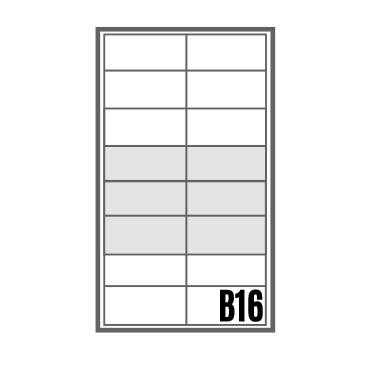 Bloc BAL Auteuil - 2 colonnes X 8 cases (B16)