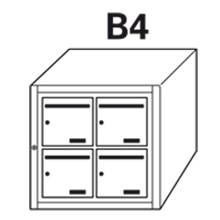 Bloc BAL Rivoli - 2 colonnes X 2 cases (B4)