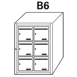 BAL Inox Embrun - 2 colonnes X 3 cases (B6)