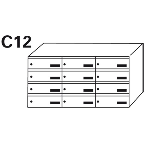 Bloc BAL Crepon - 3 colonnes X 4 cases (C12)