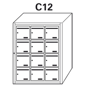 Bloc BAL Rivoli - 3 colonnes X 4 cases (C12)