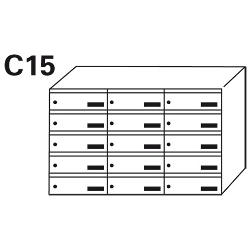 Bloc BAL Crepon - 3 colonnes X 5 cases (C15)