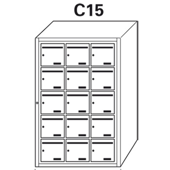Bloc BAL Rivoli - 3 colonnes X 5 cases (C15)