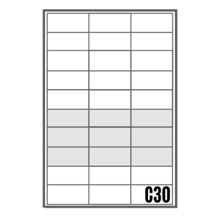 Bloc BAL Origami - 3 colonnes X 10 cases (C30)