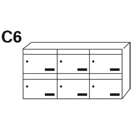 Bloc BAL Velin - 3 colonnes X 2 cases (C6)