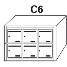 BAL Inox Embrun - 3 colonnes X 2 cases (C6)