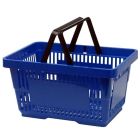 Panier magasin 28L - 2 anses - Bleu