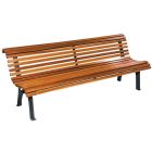 Banc public fonte et bois modèle Ferret