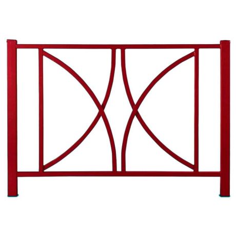 Barrière Vauban L. 150 cm - Rouge RAL 3004