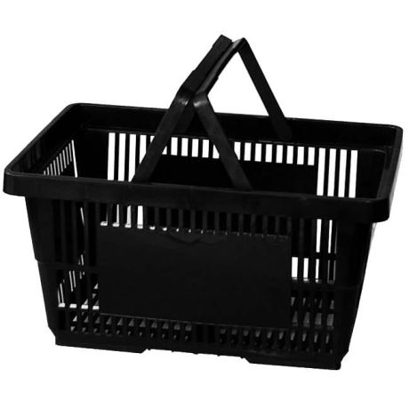 Panier magasin 28L - 2 anses - Noir