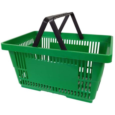 Panier magasin 28L - 2 anses - Vert