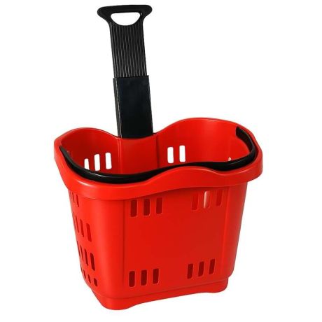 Panier magasin sur roulettes 43L Panier magasin sur roulettes 43L