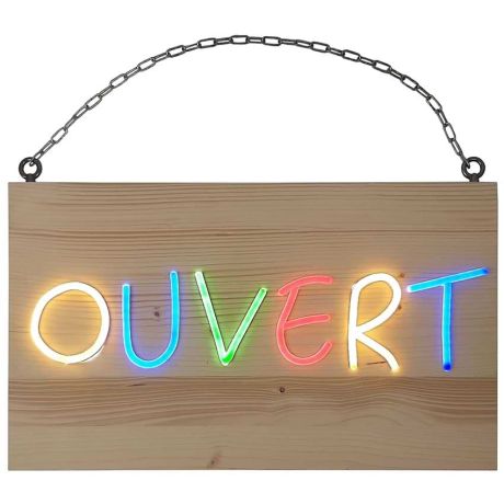 Enseigne Lumineuse OUVERT LED – Lettres Néon Blanc, Intensité Réglable – Pour Magasin, Bar, Café, Restaurant - 6