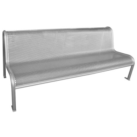 Banc tôle perforée galvanisé Menton