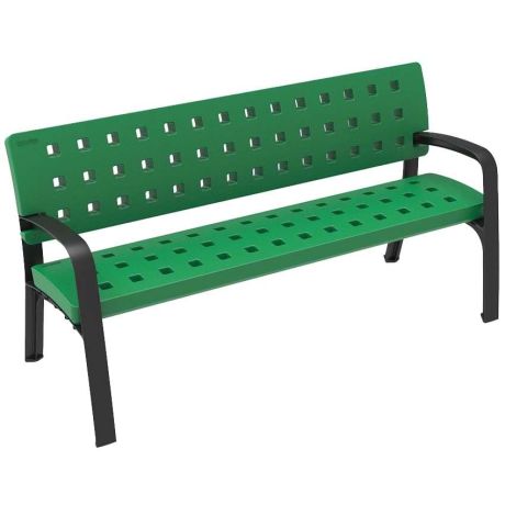 Banc d’extérieur en composite Polymab recyclé – 180 x 49 x 72 cm