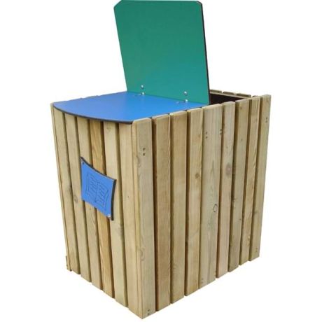 Corbeille recyclage Tri-sélectif bois