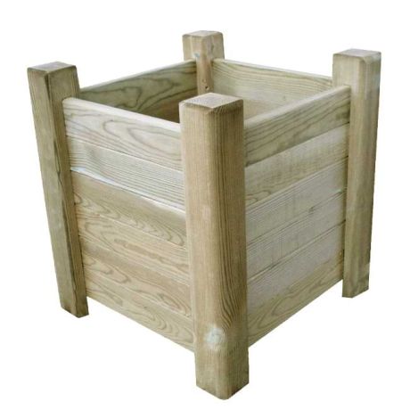 Jardinière carrée en bois