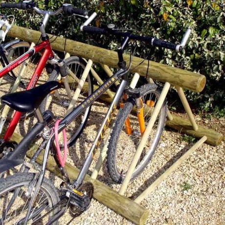 Rack à vélos bois 6 places