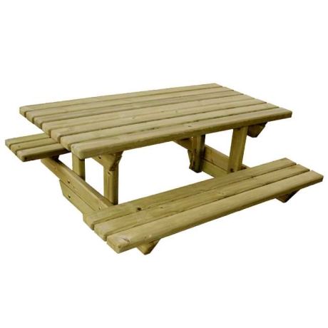 Table pique-nique enfant - en bois - 90x95xH50 cm - OOGarden