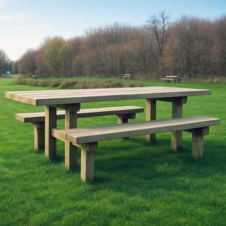 Table pique nique bois Alpes PMR Table pique nique bois Alpes PMR