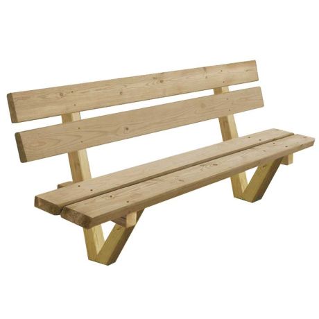 Banc extérieur Plank 3 pers (176cm) - Différents bois et coloris