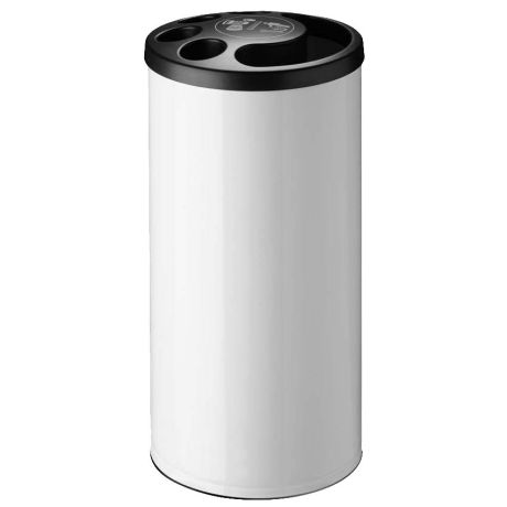 Version collecteur gobelets + poubelle - Blanc