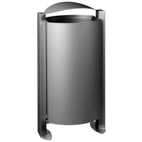 Poubelle 100 Litres - Gris métal RAL 9006