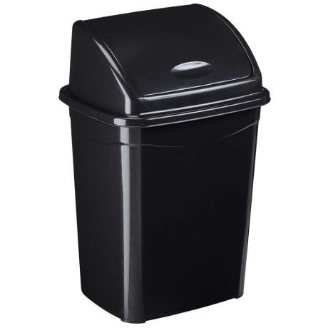 Poubelle Clap noire - 35L