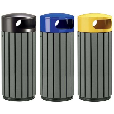 Corbeille lattes recyclées Lalinde 60L Corbeille lattes recyclées Lalinde 60L
