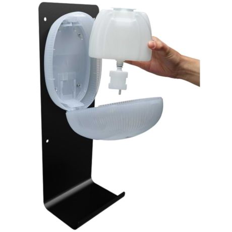 Station de désinfection des mains - remplissage facile du gel désinfectant
