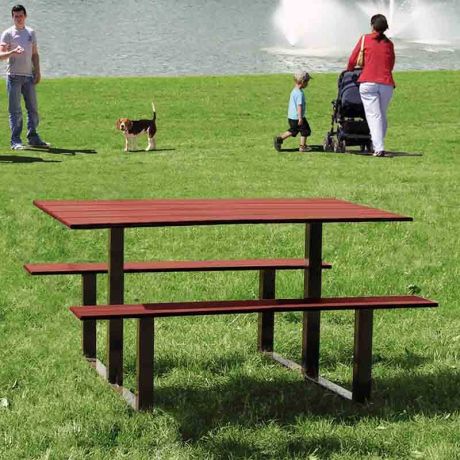 Table pique-nique stratifié compact Touraine