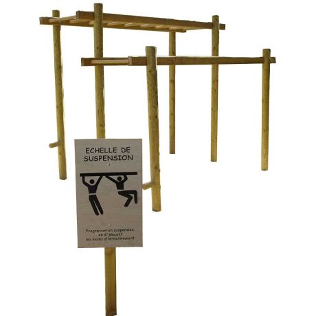 Echelle de suspension pour parcours santé