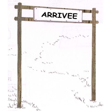 Panneau arrivée parcours de santé
