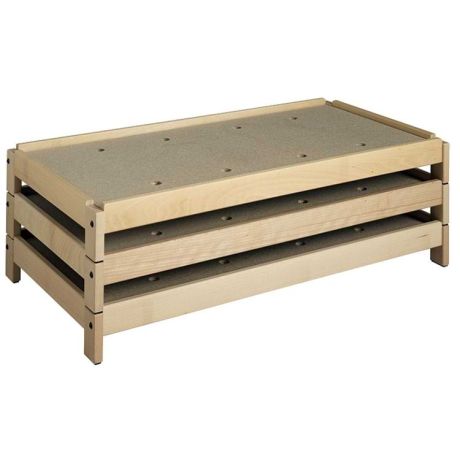 Couchette bois empilable 65,5 X 129 cm