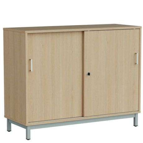 Meuble rangement bas - Portes coulissantes
