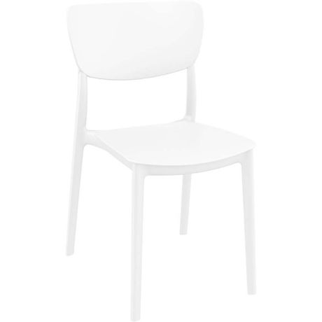Chaise polypropylène empilable - Blanc
