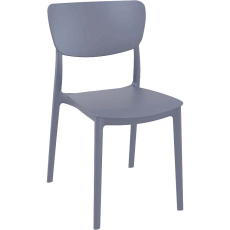 Chaise polypropylène empilable - Gris